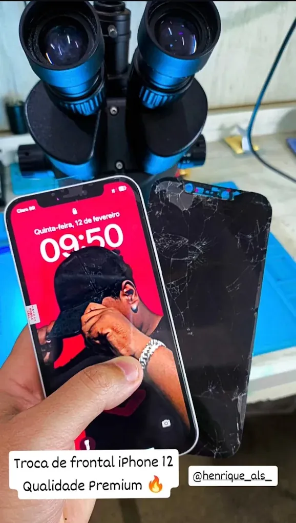 Troca de frontal iPhone 12